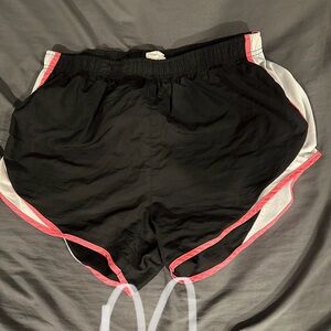 Black and Pink Women's Athletic Shorts